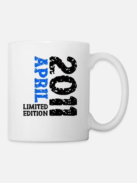 2011 April Limited Edition Geburtstag Geschenk - Tasse - Weiß