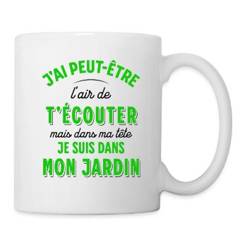 Jardin Cadeau pour Jardinier Potager Rigolo Humour - Mug blanc - blanc - Droite