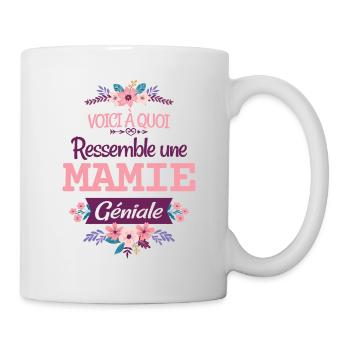 Mamie Cadeau Grand-mère Citation Humour Rigolo - Mug blanc - blanc - Droite