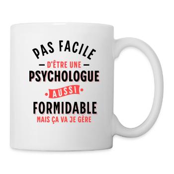 Psychologue cadeau humour psychologie Rigolo Femme - Mug blanc - blanc - Droite