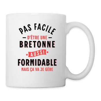 Bretagne cadeau pour breton Rigolo Citation Région - Mug blanc - blanc - Droite