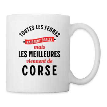 Corse Cadeau Région Rigolo île de Beauté Humour - Mug blanc - blanc - Droite