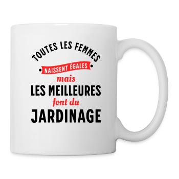 Jardin Cadeau pour Jardinier Potager Rigolo Humour - Mug blanc - blanc - Droite