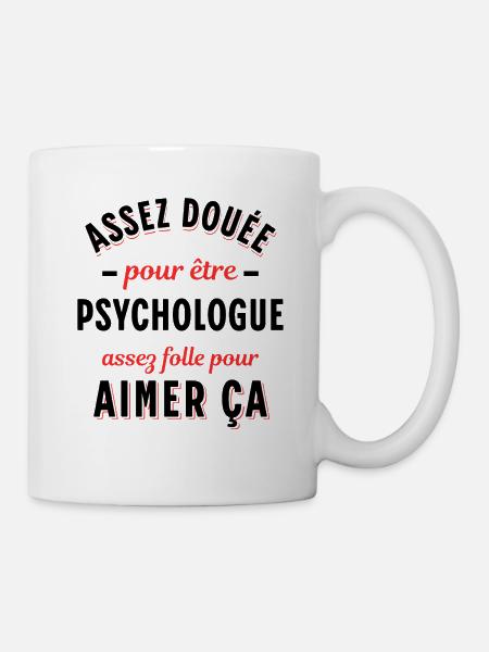 Psychologue cadeau humour psychologie Rigolo Femme - Mug blanc - blanc