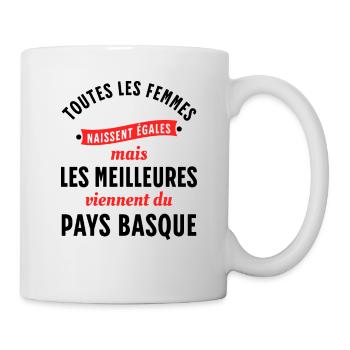 Pays Basque Cadeau Région Rigolo Humour Femme - Mug blanc - blanc - Droite