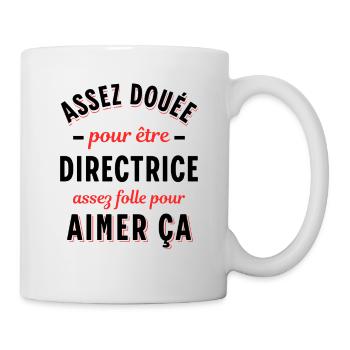 Directrice Cadeau Patronne Citation Rigolo Femme - Mug blanc - blanc - Droite
