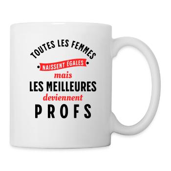 Enseignante Cadeau Professeure Citation Rigolo - Mug blanc - blanc - Droite