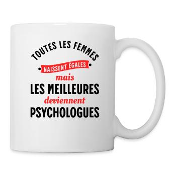 Psychologue cadeau humour psychologie Rigolo Femme - Mug blanc - blanc - Droite