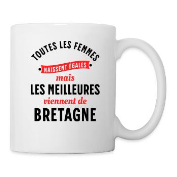 Bretagne cadeau pour bretonne Citation Région - Mug blanc - blanc - Droite