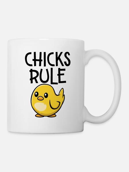 Küken Regel - Tasse - Weiß