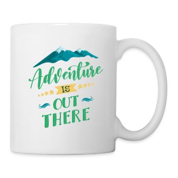 L'aventure est là, dehors - Mug blanc - blanc - Droite