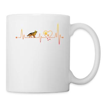 Deutscher Schäferhund Herzschlag - Tasse - Weiß - Rechts