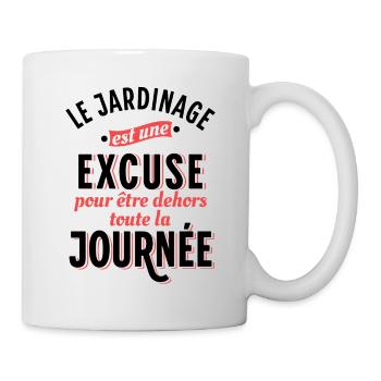 Jardinage Cadeau pour Jardinier Potager Jardin - Mug blanc - blanc - Droite