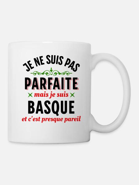 Pays Basque Cadeau Région Rigolo Humour Slogan - Mug blanc - blanc