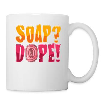 Check out this funny, SOAP !, soap making design - Mug - white - Right