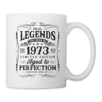 Des légendes sont nées en 1973 - Mug blanc - blanc - Droite