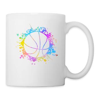 Basketball Colorful Splashes - Mug - white - Right