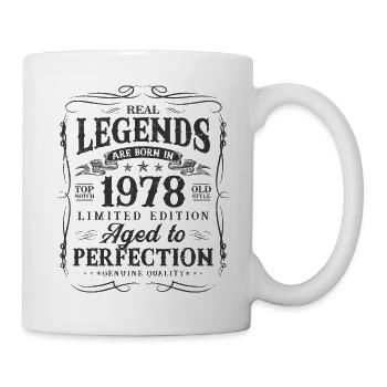 Les légendes sont nées en 1978 - Mug blanc - blanc - Droite