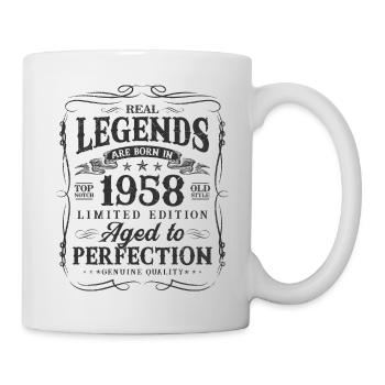 Les légendes sont nées en 1958 - Mug blanc - blanc - Droite