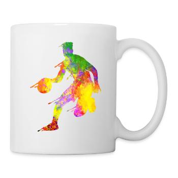 Basketball Colorful Splash Trainers - Mug - white - Right