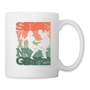 Boogie Woogie Dance Swing Dance Couple - Mug blanc - blanc - Droite