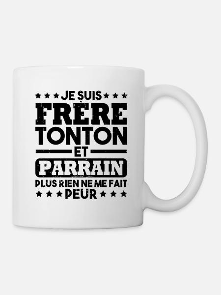 Frère tonton et Parrain - Mug blanc - blanc