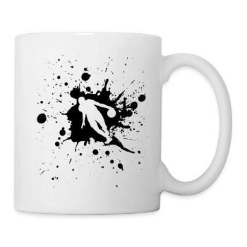 Basketball Dribble Man Noir - Mug blanc - blanc - Droite