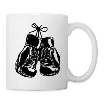 Gants de boxe Symbole Sports de boxe - Mug blanc - blanc - Droite