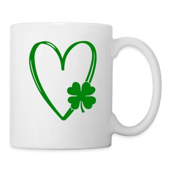 Accessoires de la Saint-Patrick Irlande Shamrock Décoration - Mug blanc - blanc - Droite