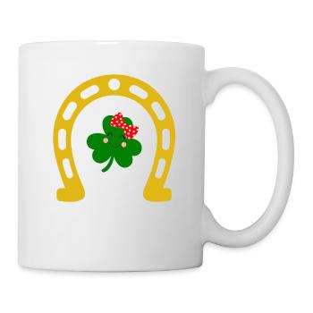 Accessoires de la Saint-Patrick Irlande Shamrock Décoration - Mug blanc - blanc - Droite