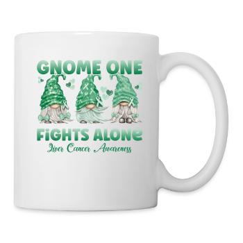Gnome One fights liver cancer alone - Mug - white - Right