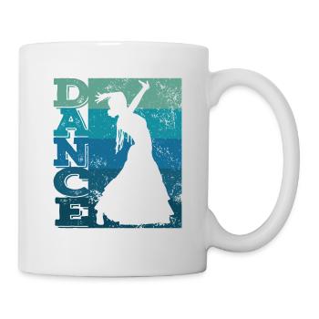 Flamenco woman with flamenco dress - Mug - white - Right