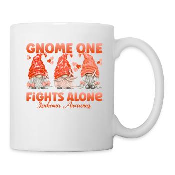 Gnome One fights for education about leukemia - Mug - white - Right