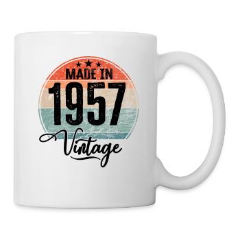 Millésime Fabriqué en 1957 Année de naissance 1957 Anniversaire - Mug blanc - blanc - Droite