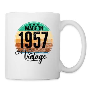Millésime Fabriqué en 1957 Année de naissance 1957 Anniversaire - Mug blanc - blanc - Droite