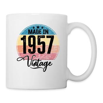 Millésime Fabriqué en 1957 Année de naissance 1957 Anniversaire - Mug blanc - blanc - Droite
