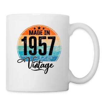 Millésime Fabriqué en 1957 Année de naissance 1957 Anniversaire - Mug blanc - blanc - Droite