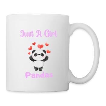Nur ein Mädchen das Pandas liebt Panda Bär Shirts - Tasse - Weiß - Rechts