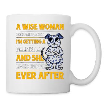 Drôle de dicton dalmate - Mug blanc - blanc - Droite