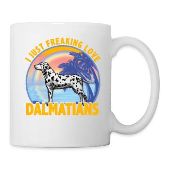 J’adore les Dalmatiens - Mug blanc - blanc - Droite