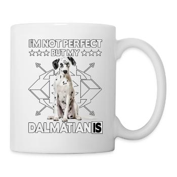 Je ne suis pas parfait mais mon dalmatien est - Mug blanc - blanc - Droite