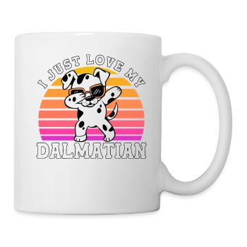 J’adore mon dalmatien - Mug blanc - blanc - Droite