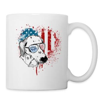 Dalmatiens États-Unis - Mug blanc - blanc - Droite