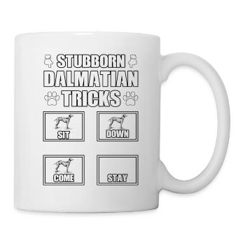 Astuces dalmates tenaces - Mug blanc - blanc - Droite