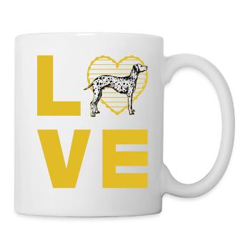 L’amour dalmate - Mug blanc - blanc - Droite