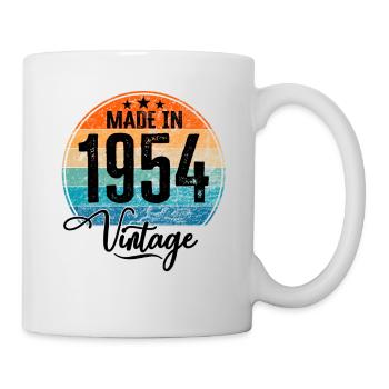 Vintage Made in 1954 Year of birth 1954 Birthday - Mug - white - Right