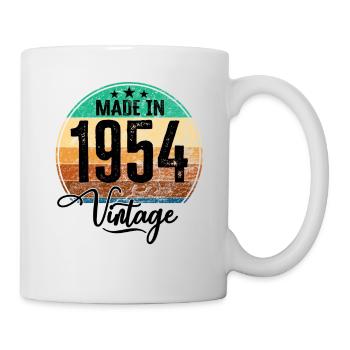 Millésime fabriqué en 1954 Année de naissance 1954 Anniversaire - Mug blanc - blanc - Droite