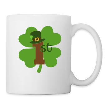 Accessoires de la Saint-Patrick Irlande Shamrock Décoration - Mug blanc - blanc - Droite