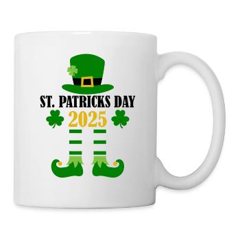 Accessoires de la Saint-Patrick Irlande Shamrock Décoration - Mug blanc - blanc - Droite