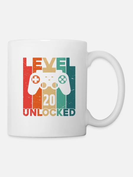 Niveau 20 Débloqué - Mug blanc - blanc
